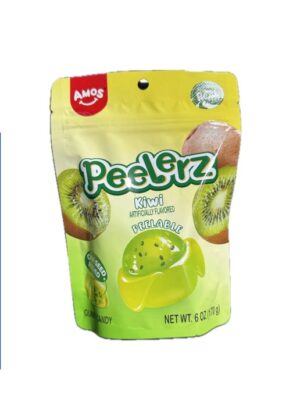 Amos Peelerz Kiwi Gummy 6oz Peg Bag 12ct